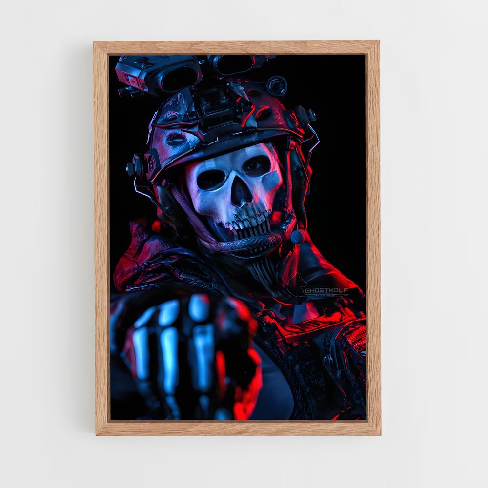 Poster Guerrier Squelette – affiche Call of Duty (vue 4)